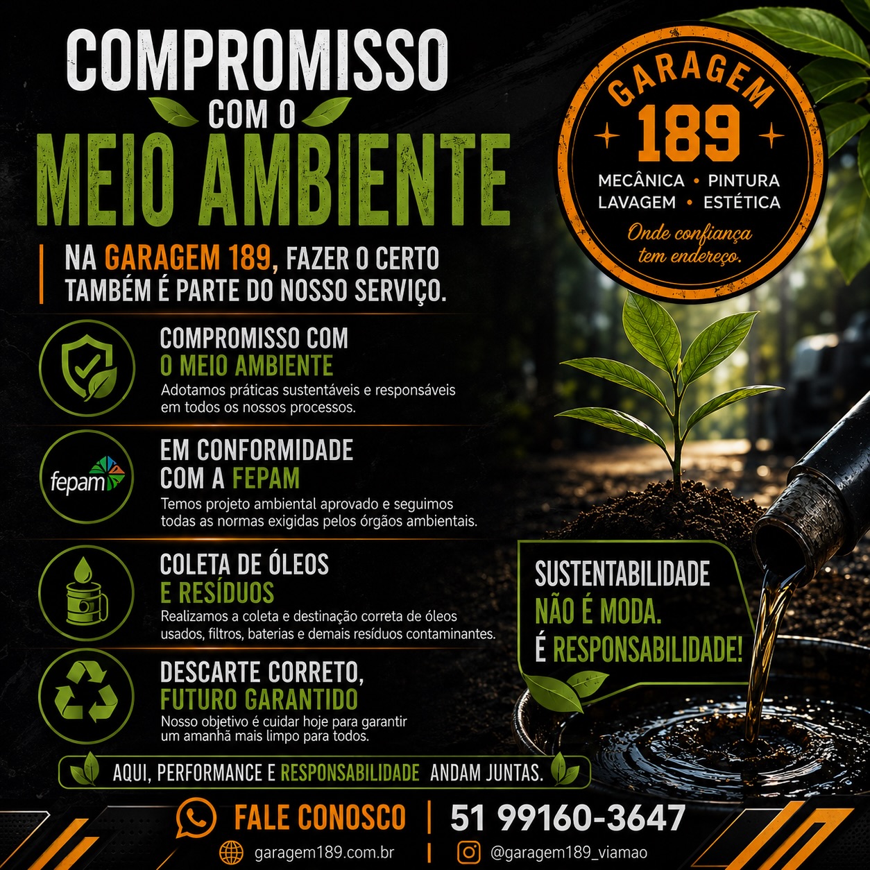 Post do Instagram da Garagem 189